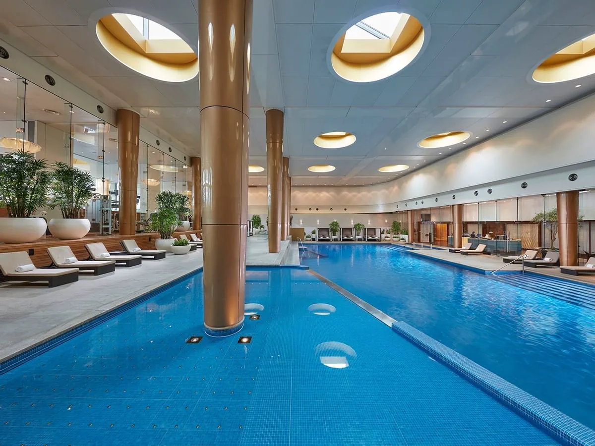 Heated indoor swimming pool at Crown Towers Melbourne